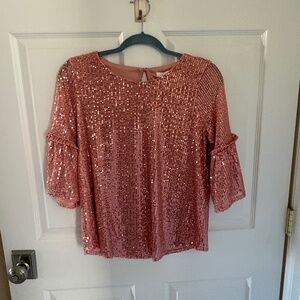 Lauren Conrad Futter sleeve blouse  Sz XS